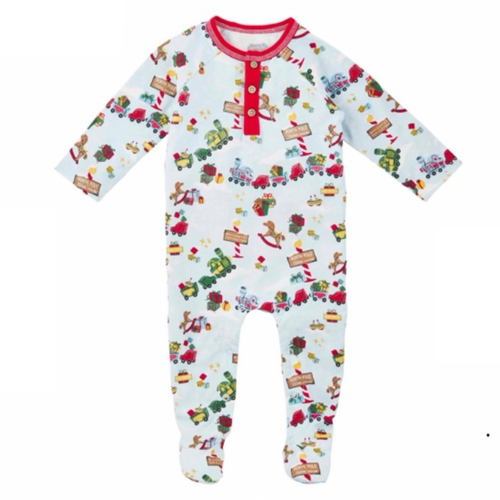NWT Mud Pie Blue Toyland Baby Sleeper (0-3 months)